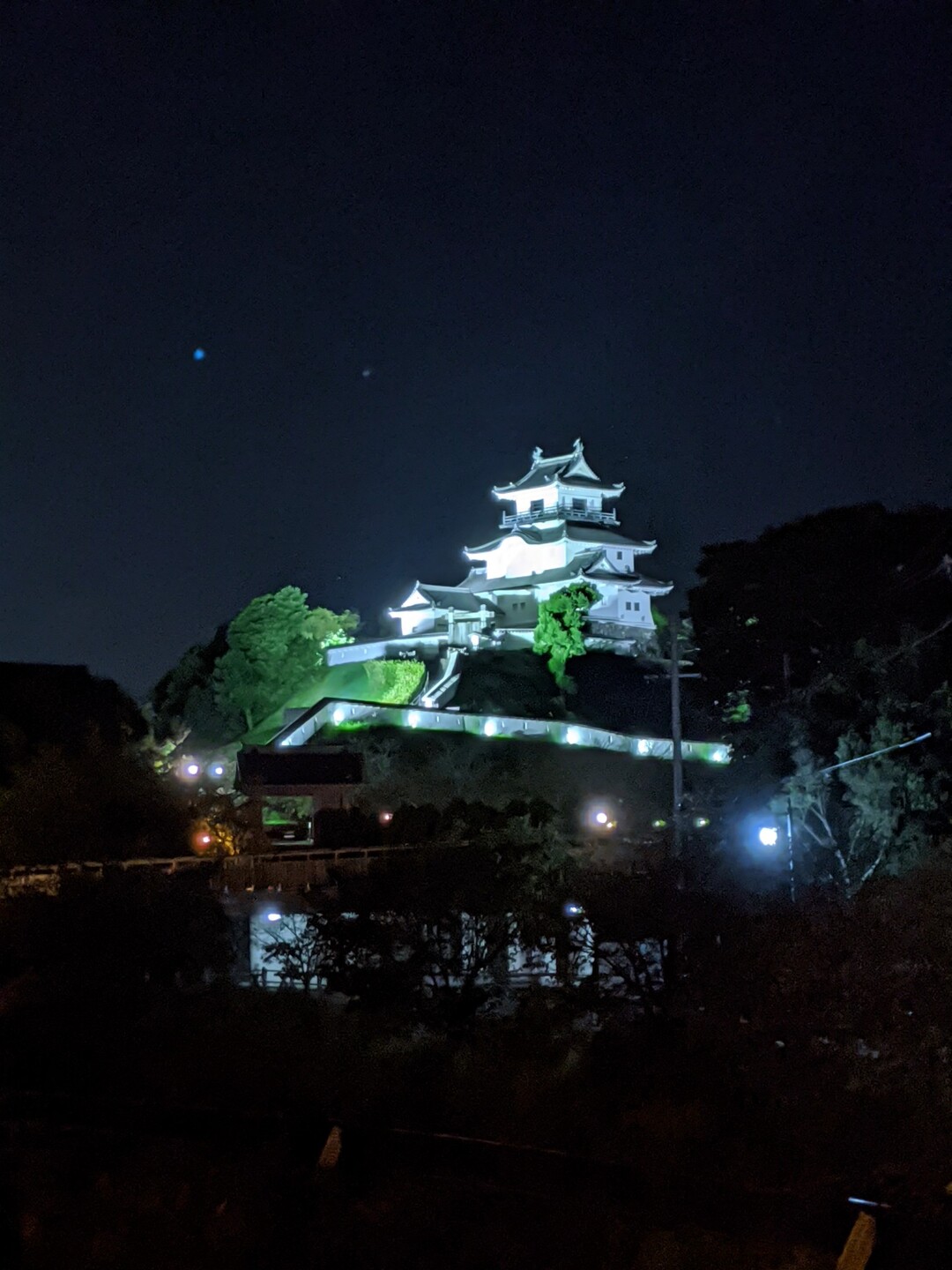 掛川夜景 登山の写真9枚目 大手門近くからの掛川城 Yamap ヤマップ