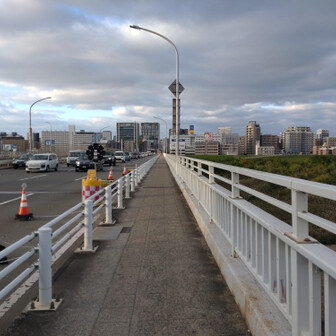 大阪市 ようやく人も少なくなり淀川からジョグしますが、街に入ると走れないところが多いです。11/5の久宝寺緑地36kmラン途中で足首を痛めたので御堂筋はウォーク中心ですが、走っていると徐々に足首の痛みに慣れてくるんです