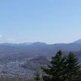 頂上から樽前山・恵庭岳方面