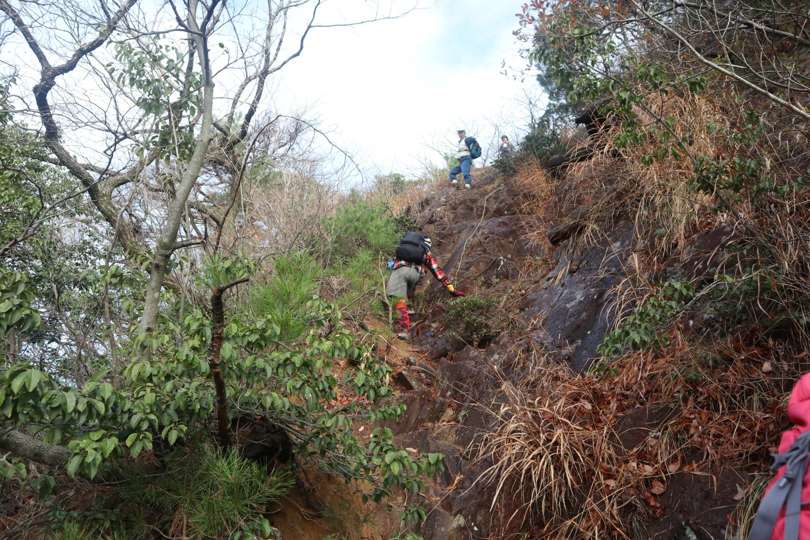 倉ヶ岳 久しぶりの崖登り たもつさんの奥獅子吼山 口三方岳 烏帽子山の活動データ Yamap ヤマップ