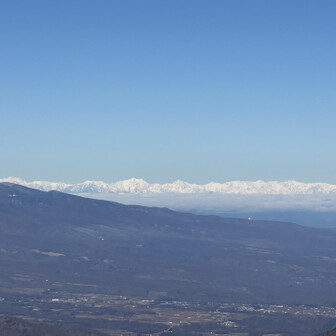 北アルプスは真っ白❄️