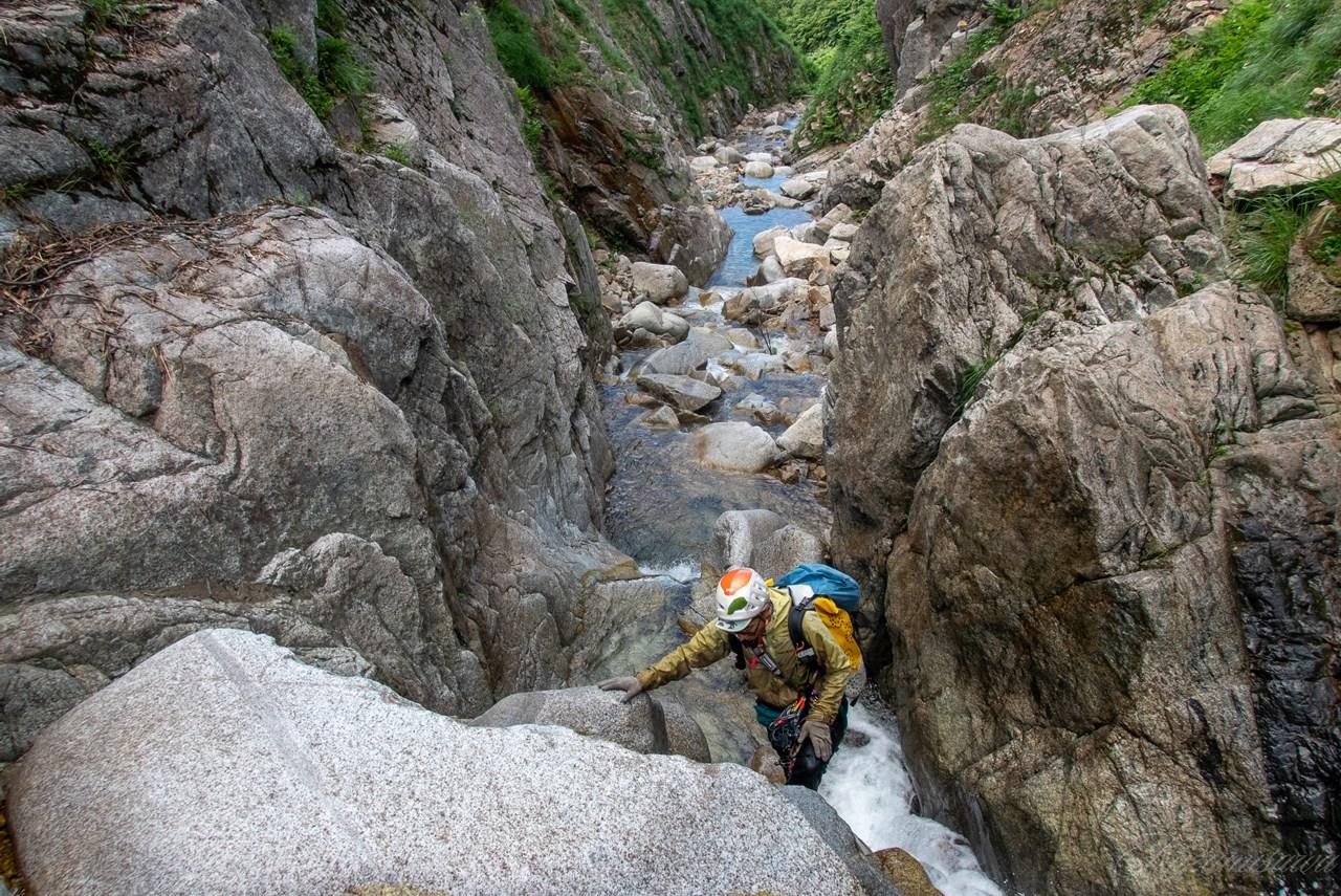 野川五貫沢ガッコ沢 / 葛見さわさんの大朝日岳・朝日連峰・祝
