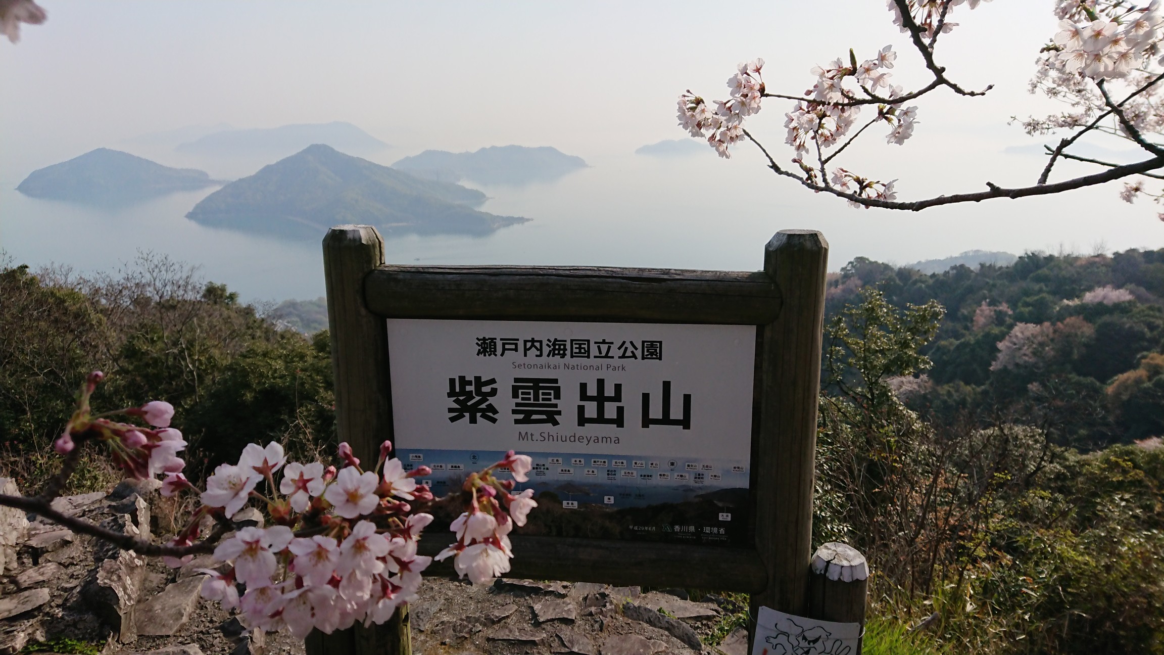 桜満開の紫雲山 香川県 Hyuugaさんの荘内半島 三崎半島 粟島の活動データ Yamap ヤマップ