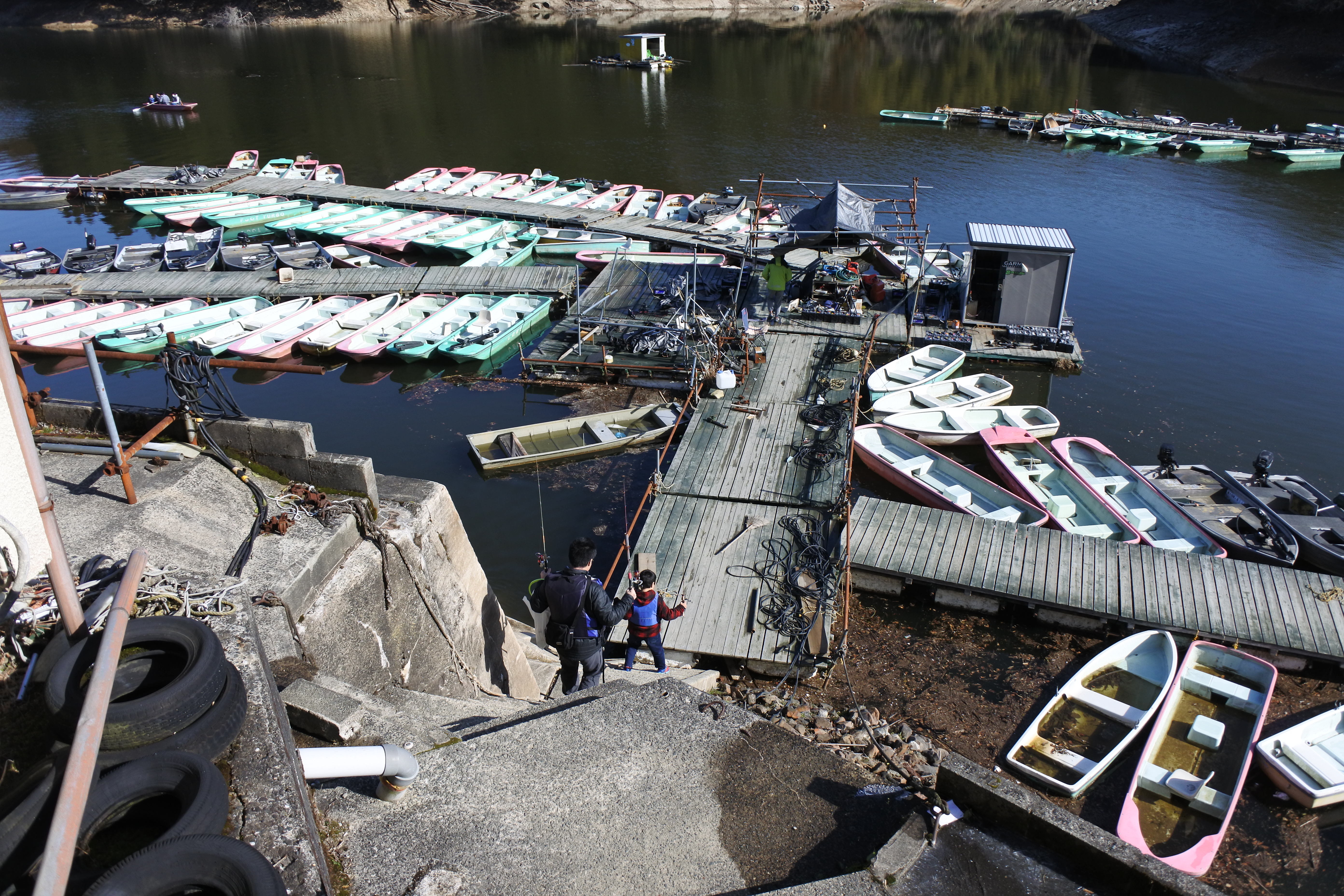 北山ダムでワカサギ釣り どんぐり村から苔谷山 02 24 ボブオさんの北山ダム 佐賀県 嘉瀬川ダムの活動データ Yamap ヤマップ