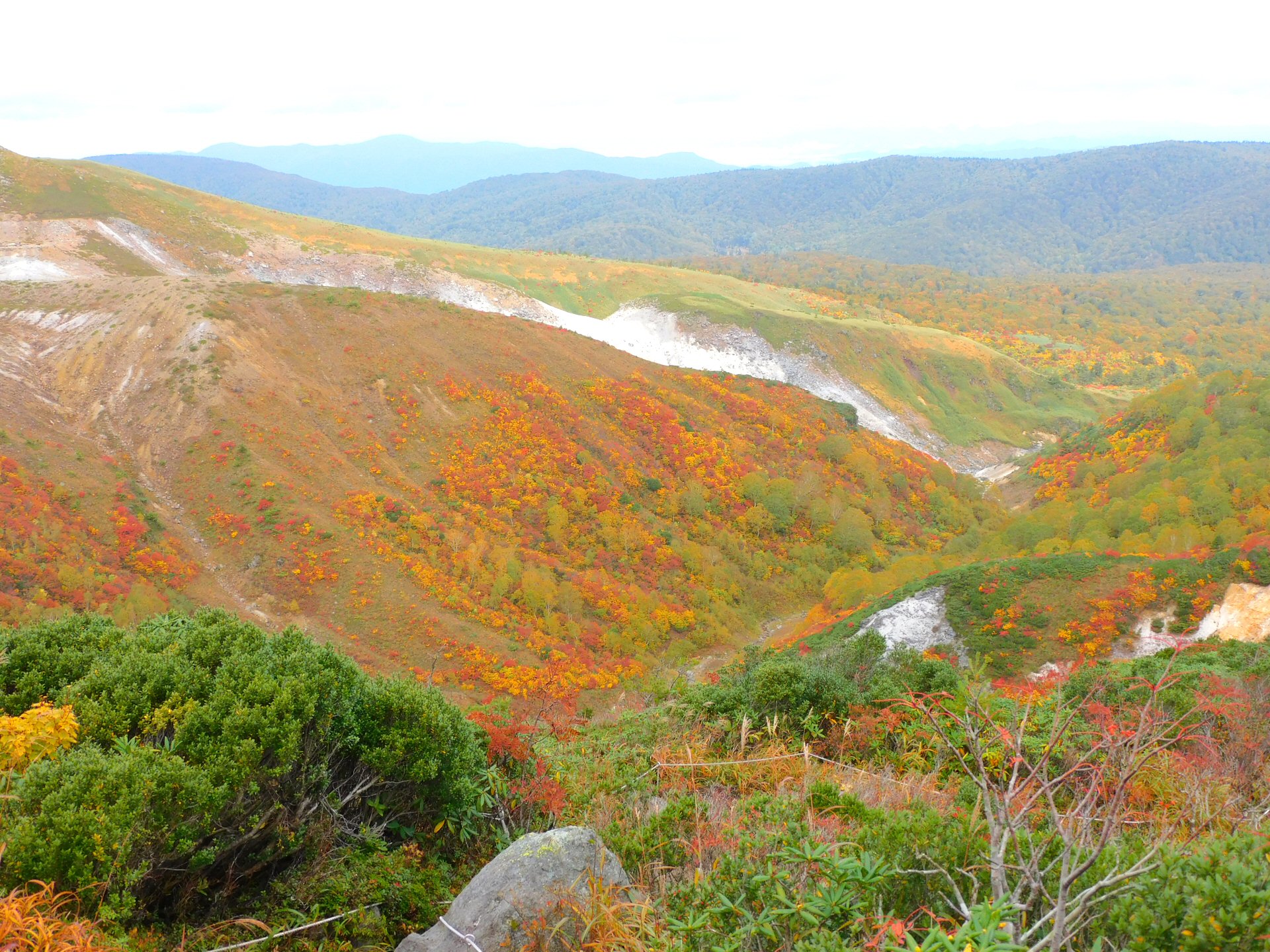 後生掛温泉から紅葉の秋田焼山めぐり よしのり72さんの秋田焼山 栂森の活動データ Yamap ヤマップ