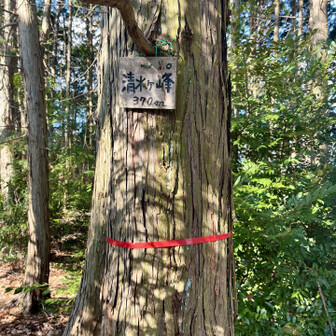 岩湧山・一徳防山・三石山 西半分コースのスタートです。
まずは清水ヶ峰に登頂