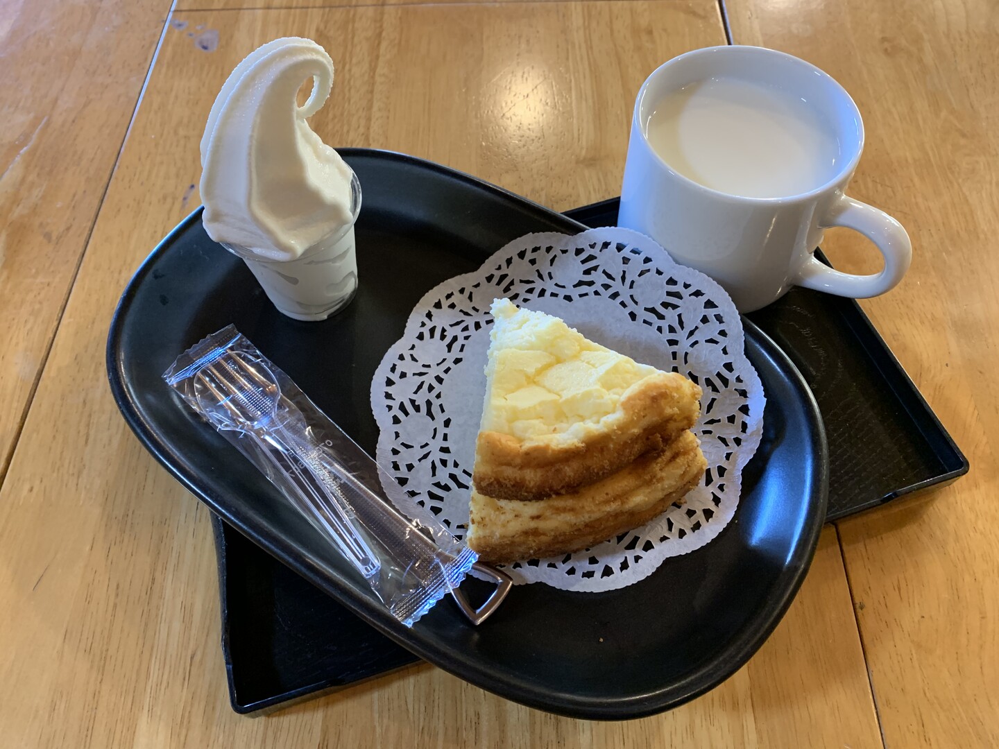 チーズケーキセット Chubeiさんの天狗ノ森 天狗高原 黒滝山の活動日記 Yamap ヤマップ