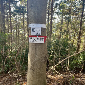 岩湧山・一徳防山・三石山 そして田山に到着
ここから一旦下山します。