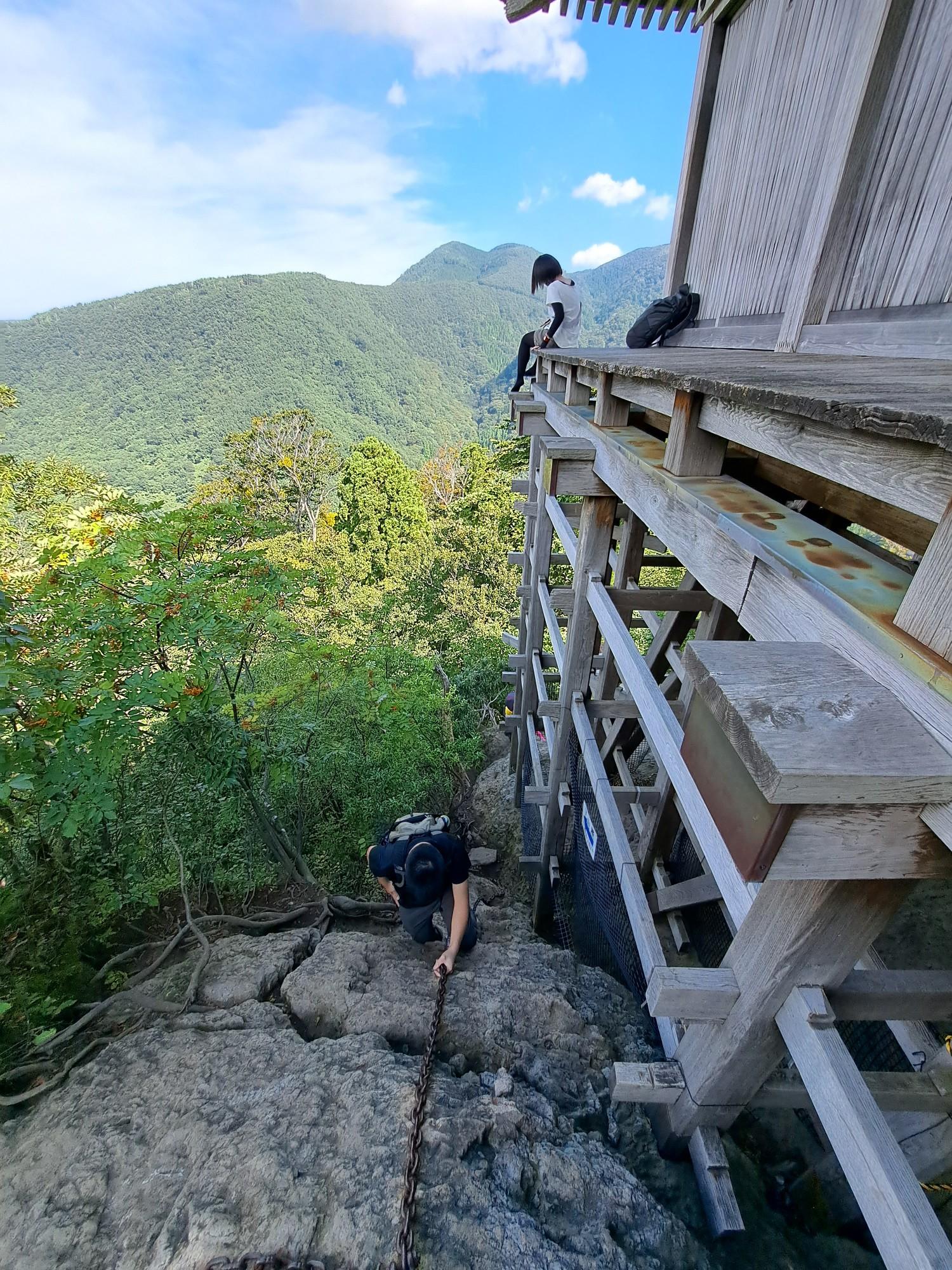 三佛寺 奥院 三徳山 投入堂 村上爽峰 掛軸 古版木摺り・復刻 三