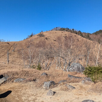 白谷ノ小丸から白谷ノ丸を振り返る。