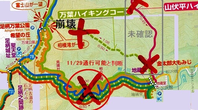 万葉コース崩落現場 地蔵堂誓光寺の秘仏150年ぶりに来年御開帳 Maki816さんの矢倉岳の活動日記 Yamap ヤマップ