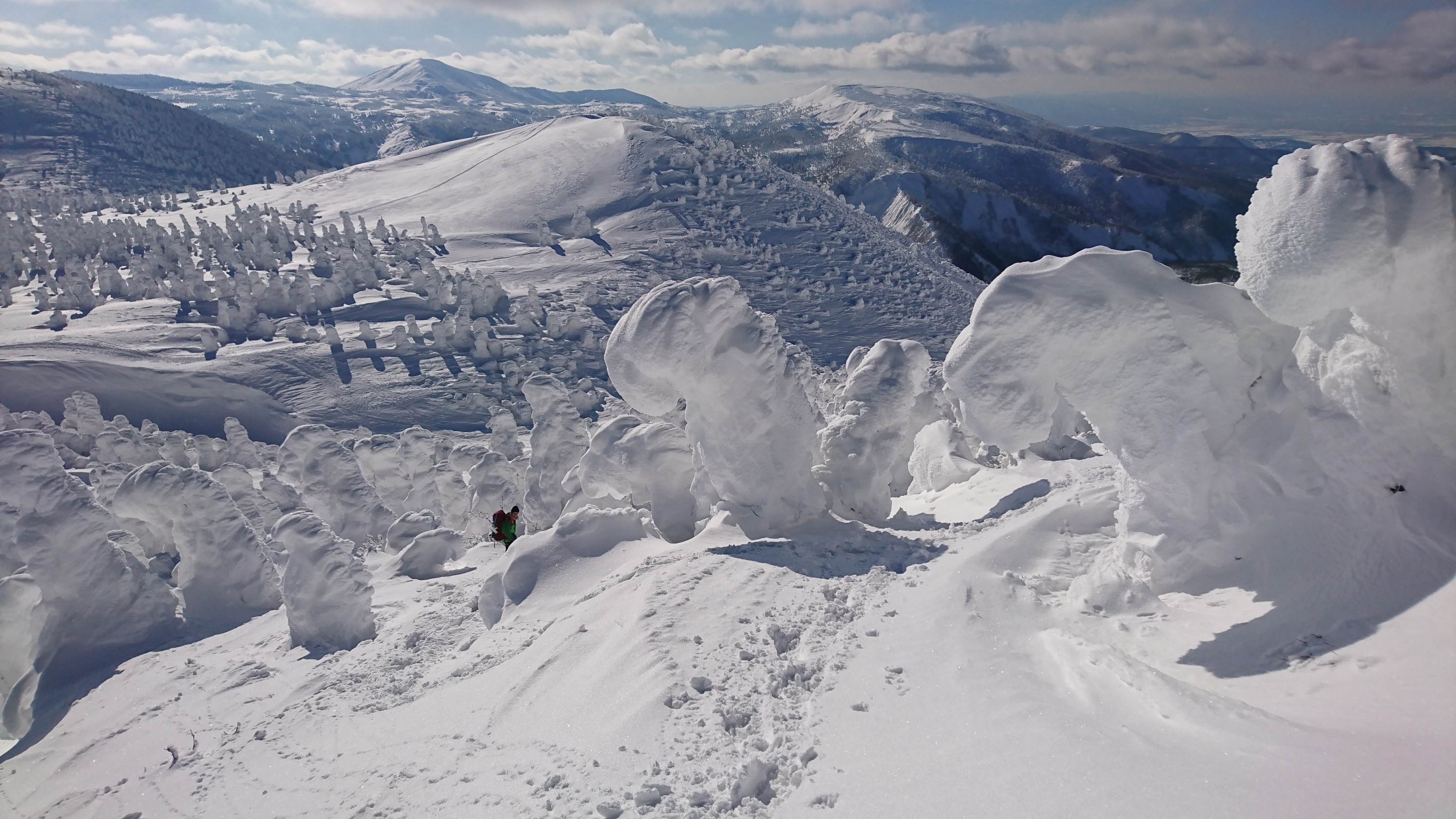 絶景 冬の八甲田山 大岳 また来ちゃった 笑 Minaさんの八甲田山 高田大岳 雛岳の活動データ Yamap ヤマップ