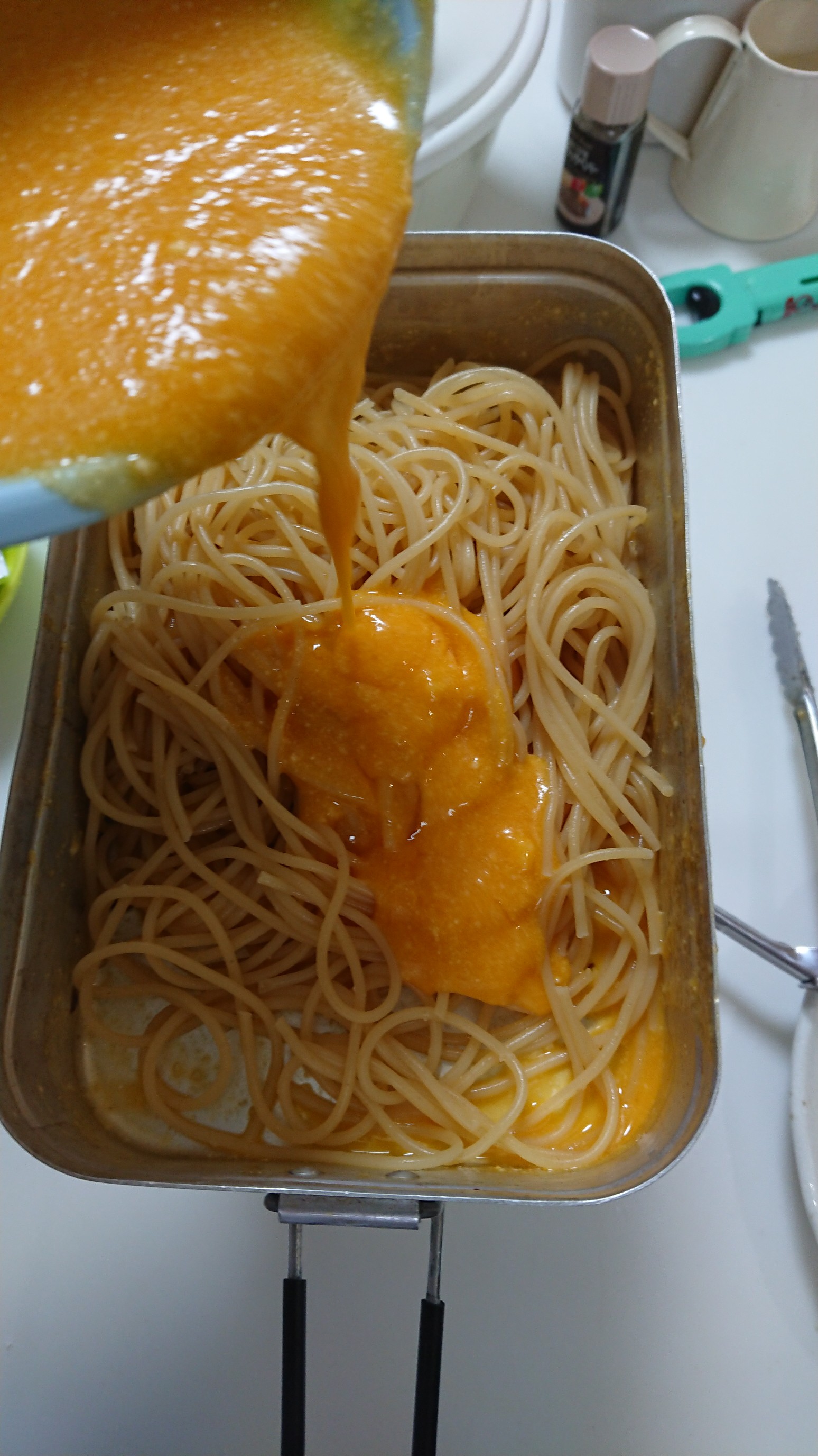 メスティンde実験パスタ 駅界隈ウォーク フクハナさんの 公式 福岡市 防災情報含む の活動日記 Yamap ヤマップ