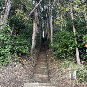 船塚山 階段の終わりが見えない