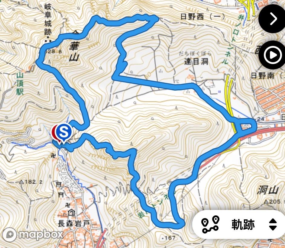 金華山 うさぎルート失敗の巻 / あいびぃさんの金華山・洞山・舟伏山の 