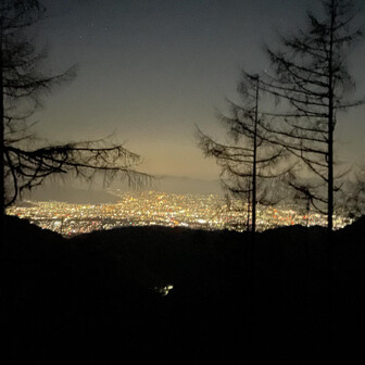 鳳凰山・地蔵岳・観音岳・薬師岳 甲府盆地がキラッキラじゃ〜ん🤩🤩