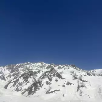 去年スキー担いでワンデイで登った主稜
