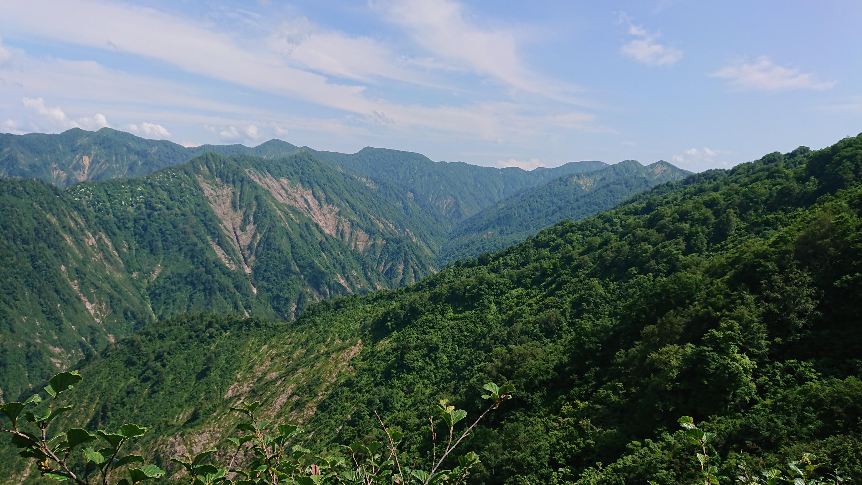 木六山・銀次郎山 銀太郎から青里