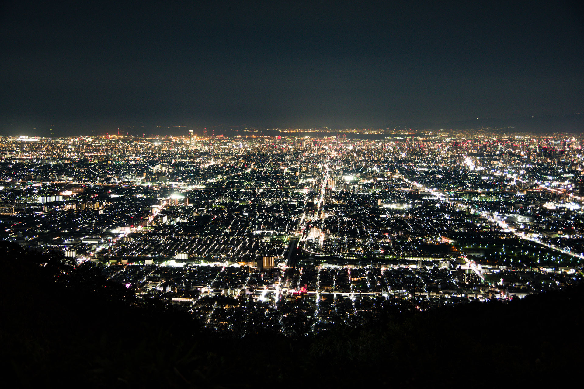 奈良ハイキング第2部 奈良から大阪へ 生駒山 ぼくらの広場 から見る大阪の夜景は最高です ふ さんの生駒山 神津嶽 大原山の活動データ Yamap ヤマップ