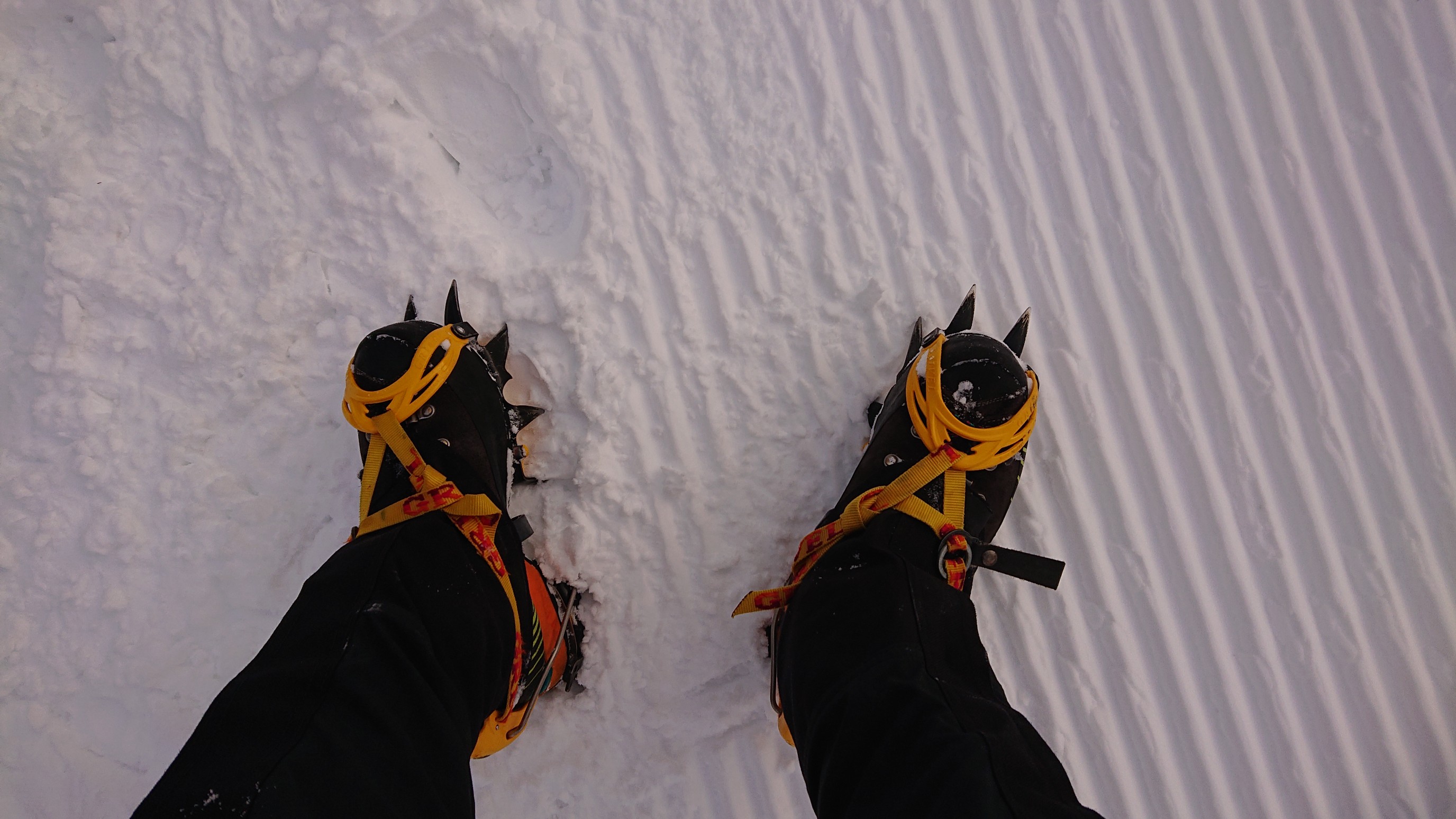 日光白根山・五色山・錫ヶ岳 ここからアイゼン