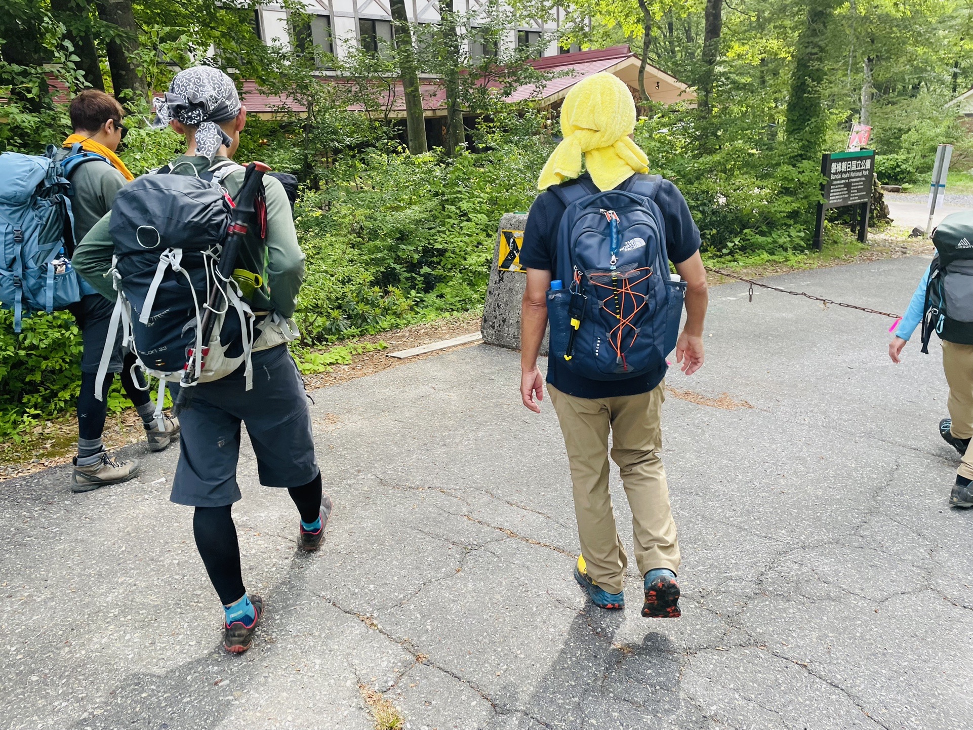 みんなと一緒にお喋りしていたら林道歩きもあっという間でした。