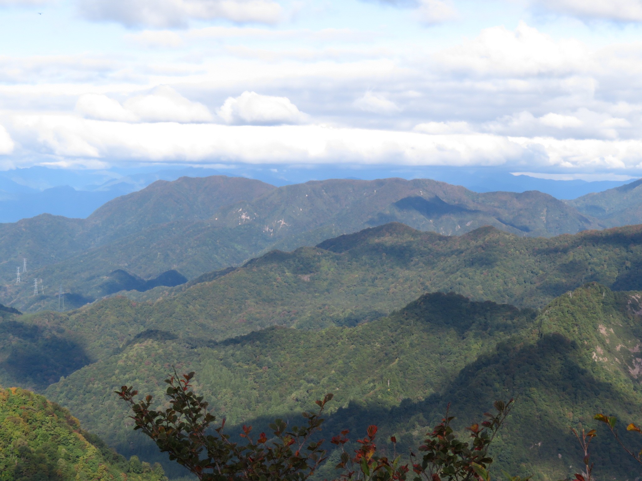 木六山・銀次郎山 日高山とマンダロク山