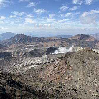 火口に見惚れます