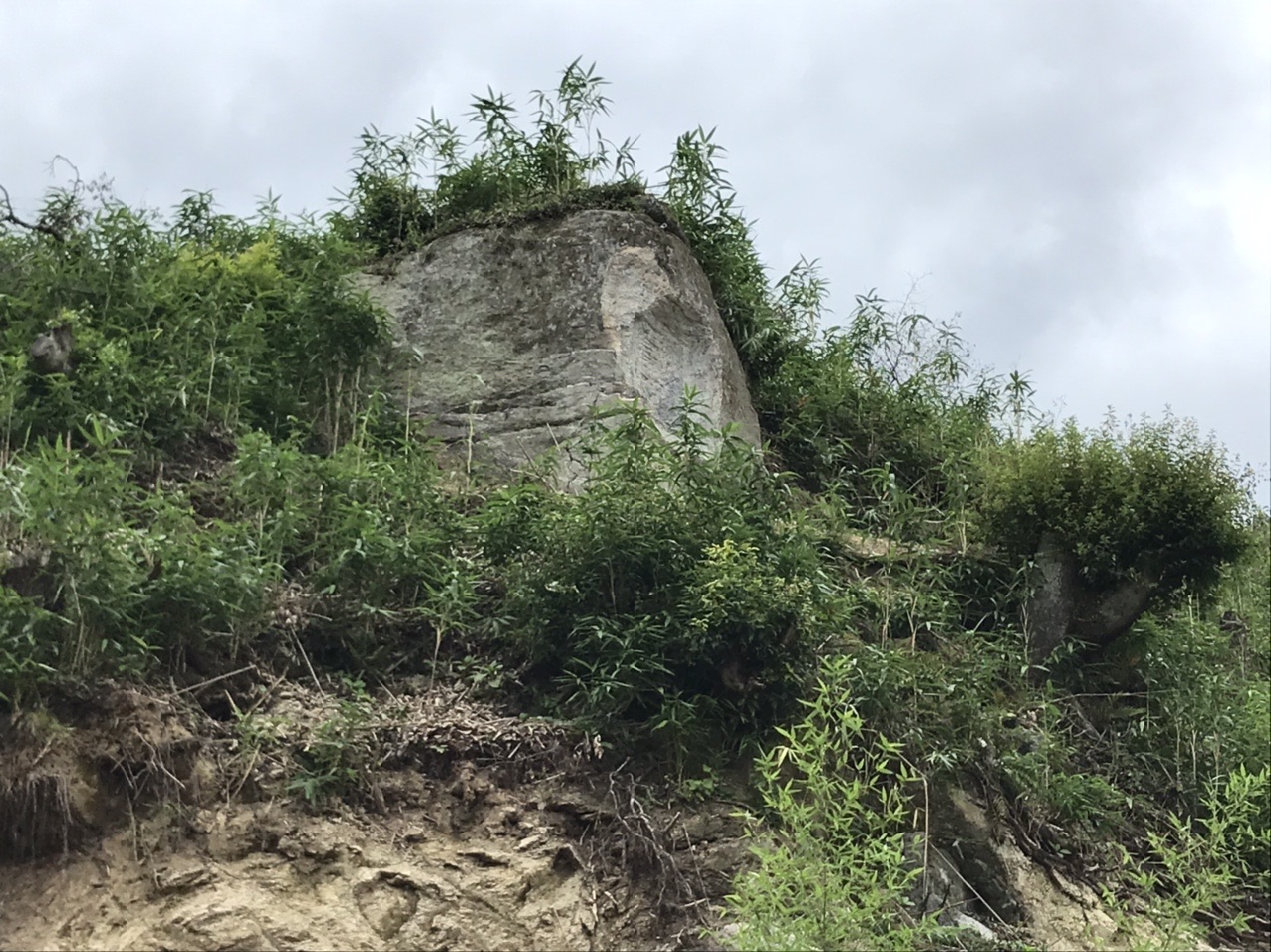 生駒山・神津嶽・大原山 磨崖仏のお姿はありません。