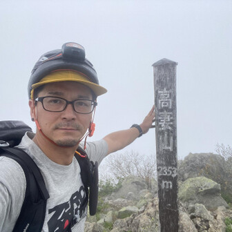 雨に打たれた修行の高妻山(2,353m)