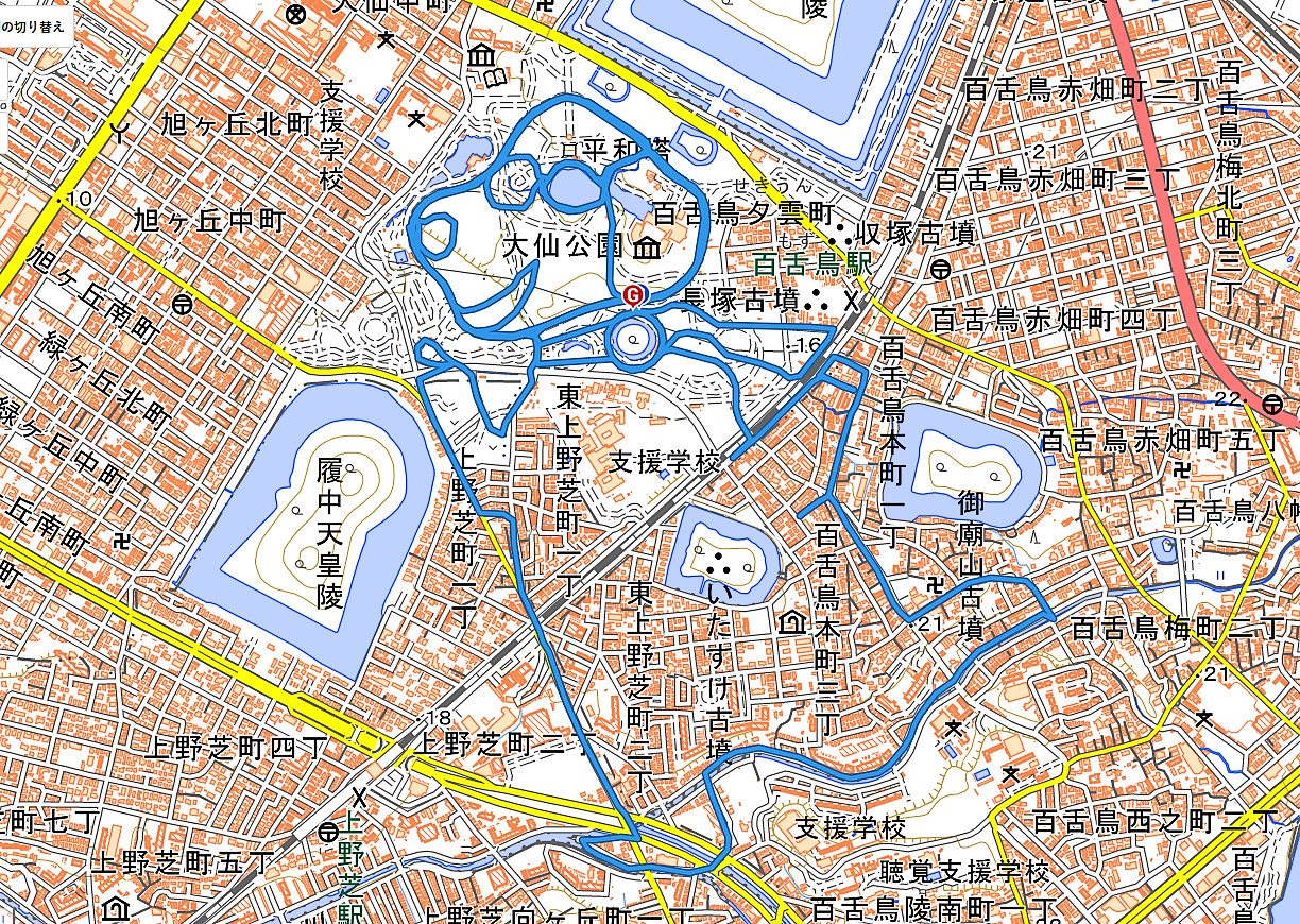 大仙公園 Gpsで お絵描きアート やっちんさんの堺市の活動日記 Yamap ヤマップ