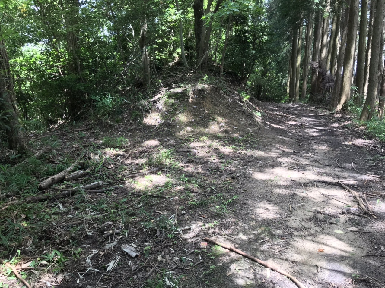 生駒山・神津嶽・大原山 この辺で折り返します。
かつて、「ソトバ地蔵」がこの辺にあったはずなのですが、何度来ても、どこにあったのか、よく分かりません。（現在は、櫟原集落内に移設されています）