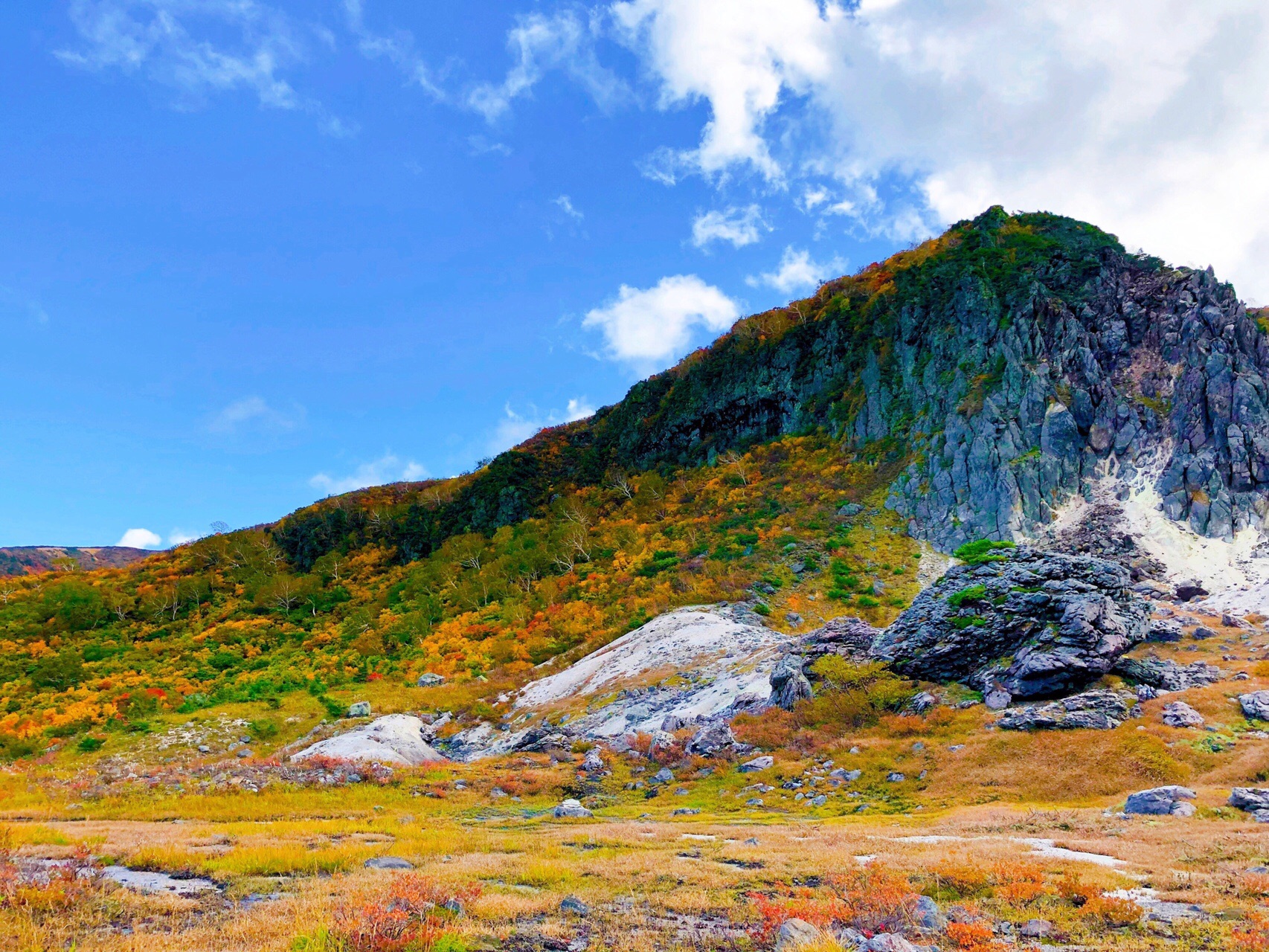 栗駒山 須川岳 須川高原温泉 栗駒山 ピストン 19 10 06 もんもんさんの栗駒山 須川岳 秣岳 虚空蔵山の活動データ Yamap ヤマップ