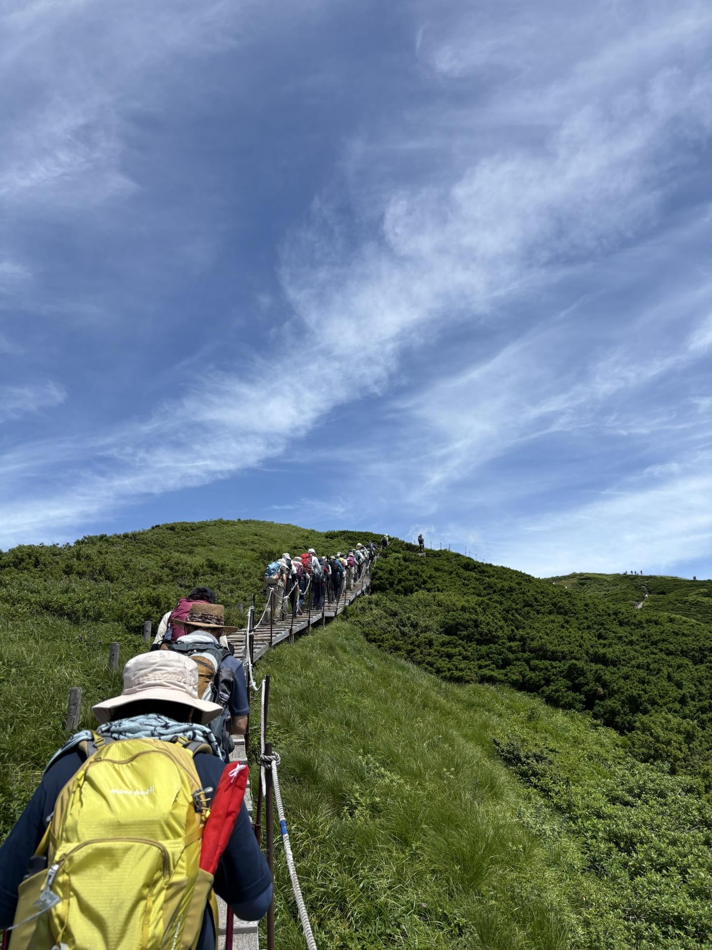 大山・甲ヶ山・野田ヶ山 もう少しで頂上！
