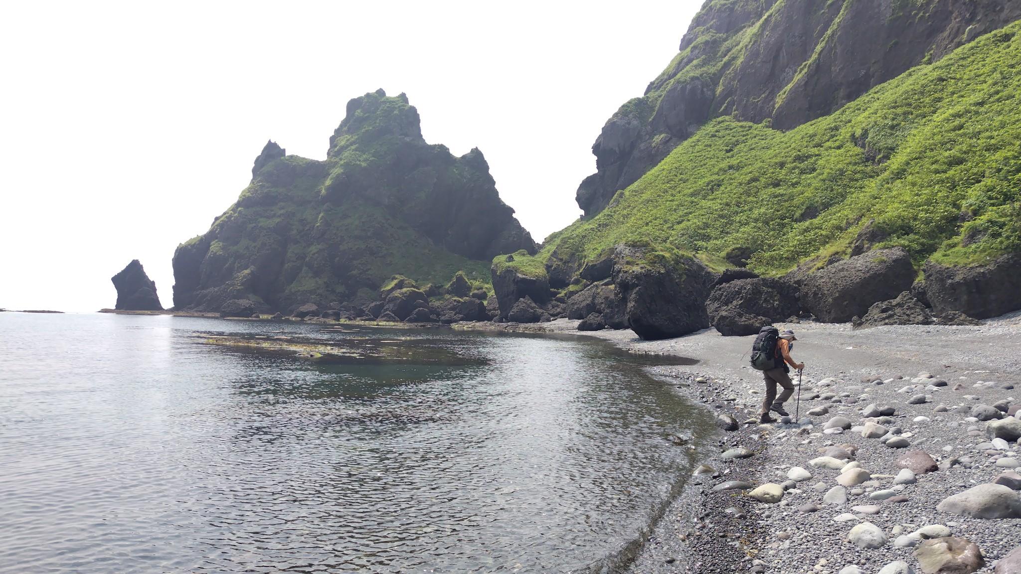 モイレウシの高巻き。