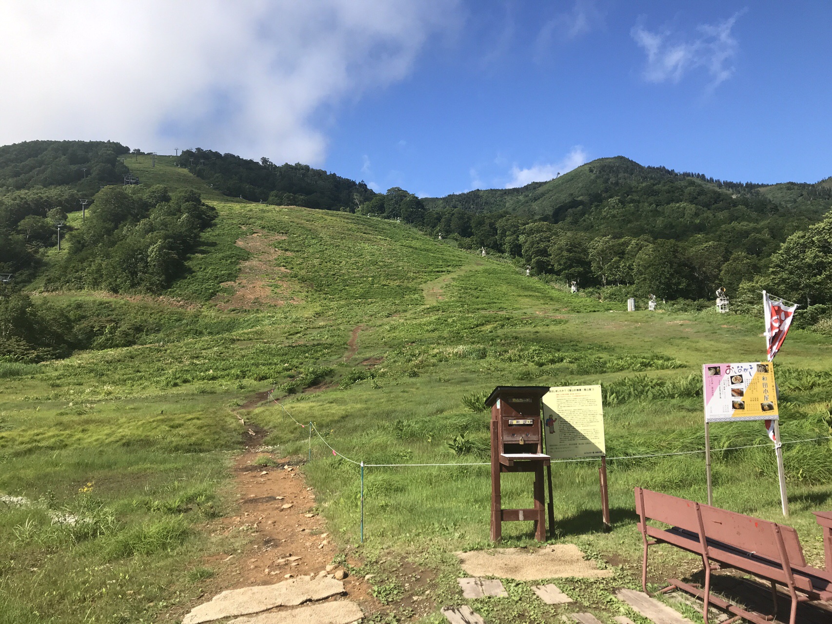 苗場山 神楽ヶ峰 秡川登山口ピストン 日帰り マイカー くりさんの苗場山 赤倉山 佐武流山の活動データ Yamap ヤマップ