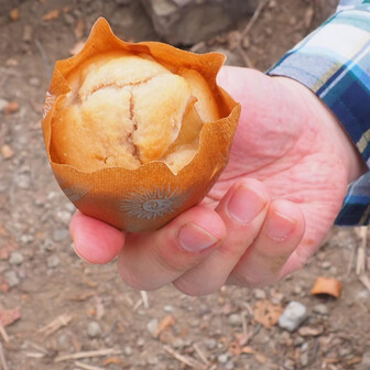 リンドウ娘ちゃんお手製アップルマフィン❣️美味しかった😋