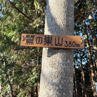 1時間で鷲の巣山へ＼(^o^)／
思った以上に疲れましたね😰
今回山名板があったのはここだけでした。
