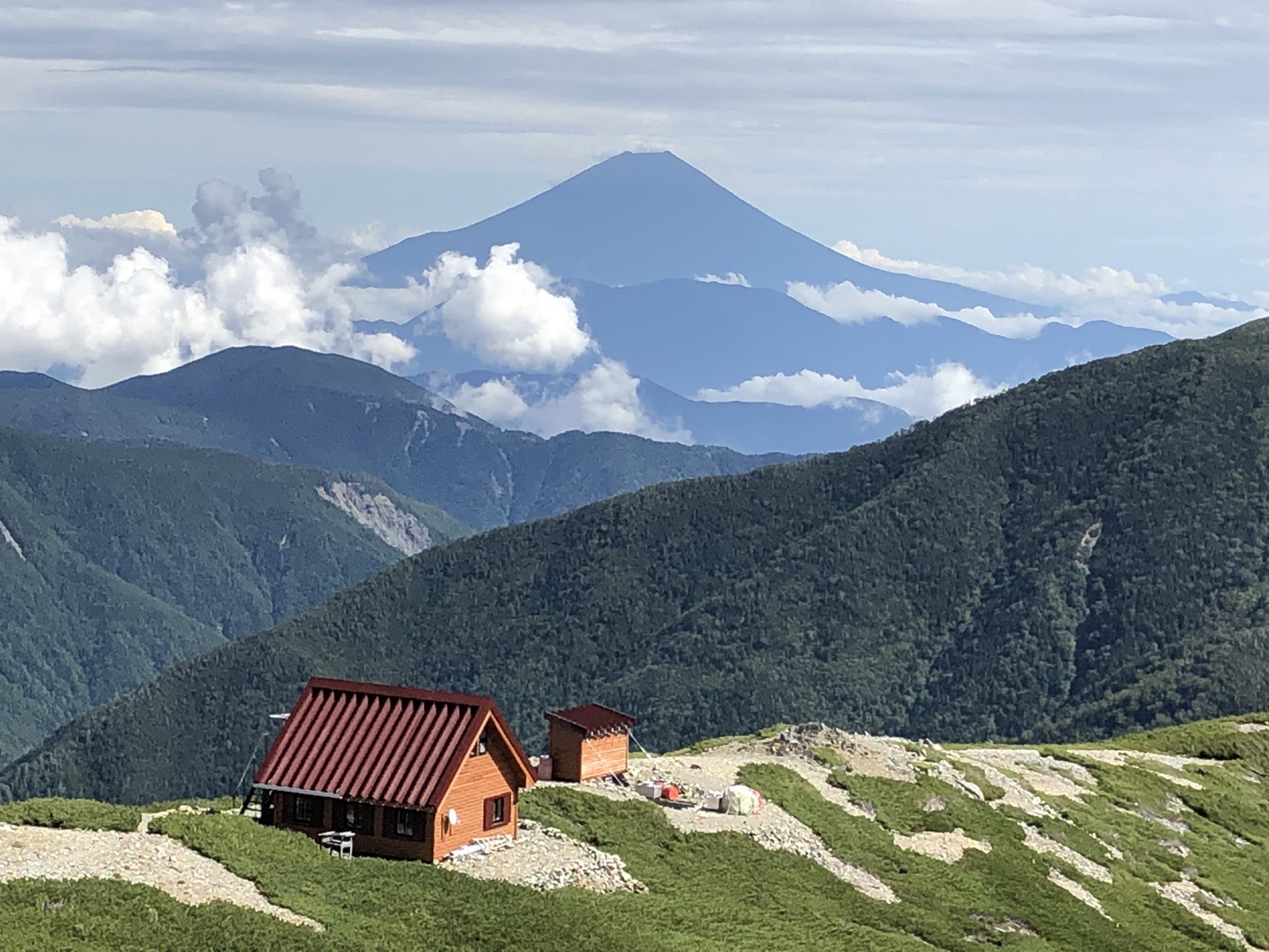 三伏峠から荒川岳 蝙蝠岳 塩見岳周回 じゅん１さんの荒川岳 東岳 悪沢岳 前岳 中岳 赤石岳の活動データ Yamap ヤマップ