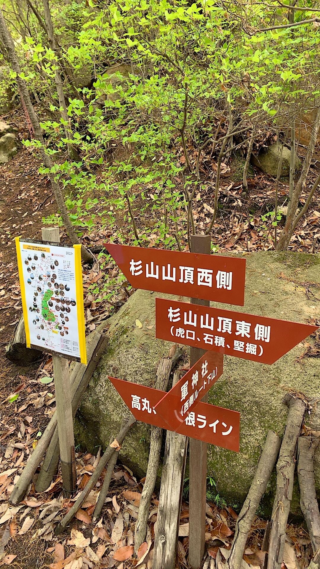 城山・安芸守山・鴨山・杉山・高丸・杉谷妙見山・阿部山・南阿部山・竹林寺山・遙照山の写真