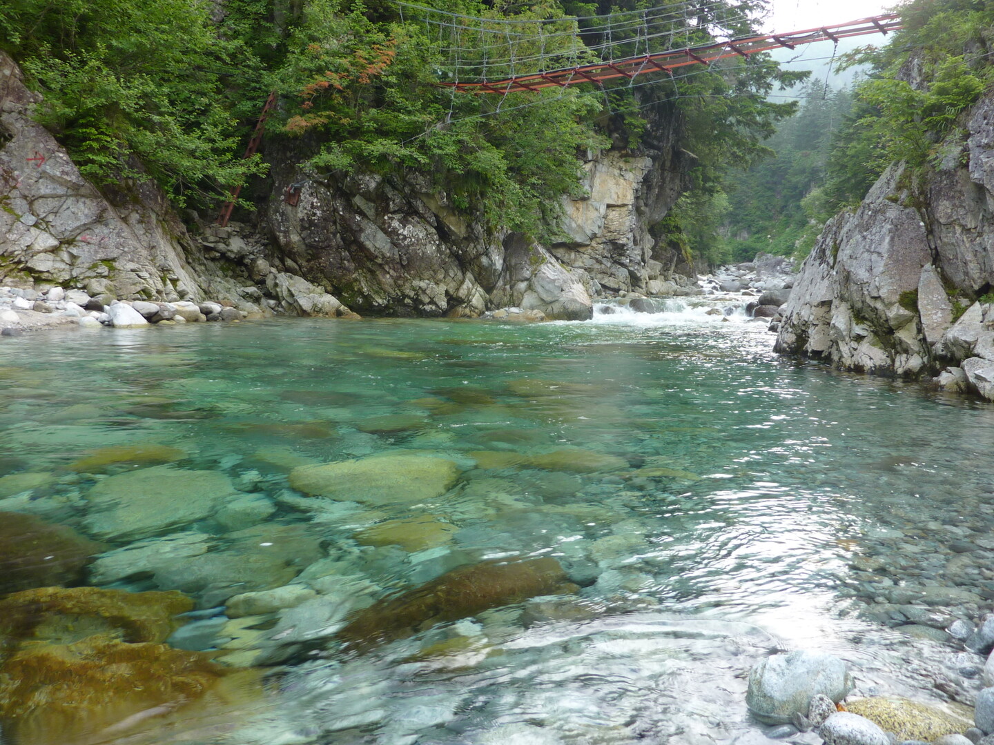 黒部川奥の廊下・薬師沢の川原でのんびりと寝ころがって / いっちーさんの水晶岳・薬師岳・黒部五郎岳・鷲羽岳・三俣蓮華岳・湯俣の活動日記 ...