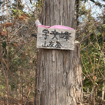 岩湧山・一徳防山・三石山 コースに戻って学文峰