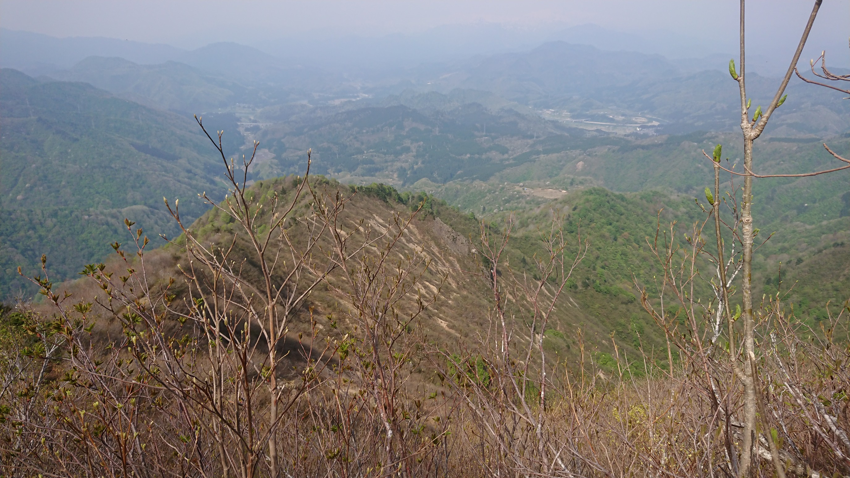 日本平山・鍋倉山 登って来た尾根
