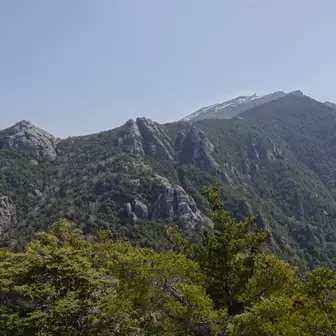 最後のピーク鷹見岩⛰️
大日岩から金峰山までの稜線が一望出来ました。