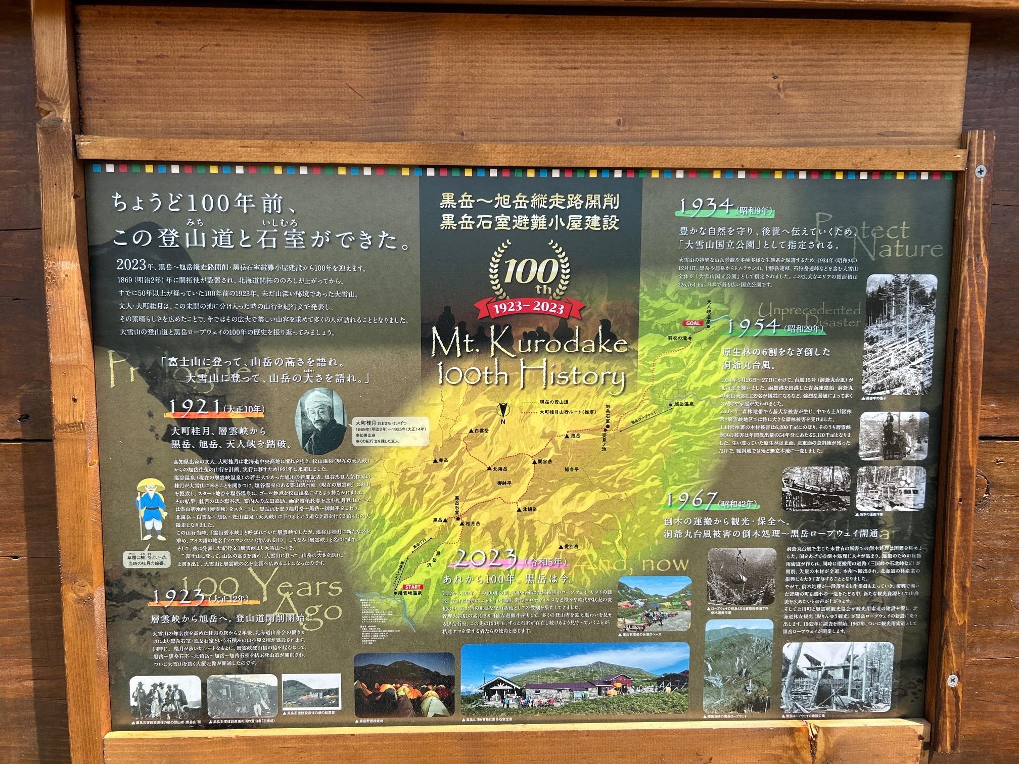 日本百名山 大雪山 旭岳 山バッジ 登山バッジ
