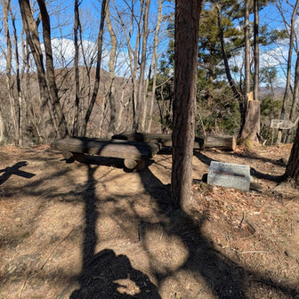 両崖山・仙人ヶ岳・石尊山 マンサクの林を進み関ふれの道に来た
「塩坂頂上」の標識があったけど？
　どこ？
　　鳩ノ峰のこと？