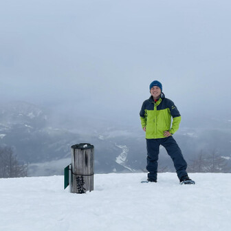 蘇武岳 誰もいないので寂しく自撮りしておく😅
今日は最後まで誰とも会わんかったなー🤣