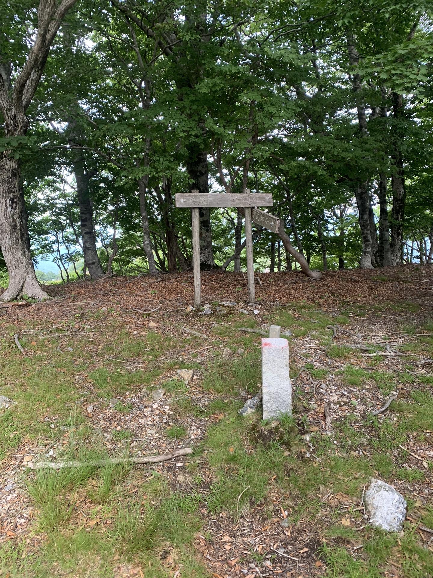 桧塚奥峰への分岐