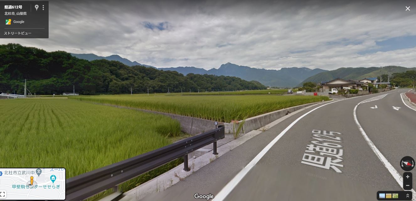 北杜市が舞台のアニメ スーパーカブ あいにくの雨なのでgooglemapで聖地巡礼 Hiropi9737さんの中山 中山砦の活動データ Yamap ヤマップ