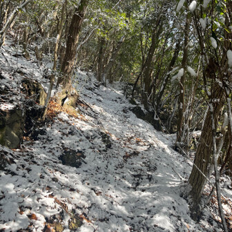 御伊勢山・雨乞山・相原山 滑る滑る。