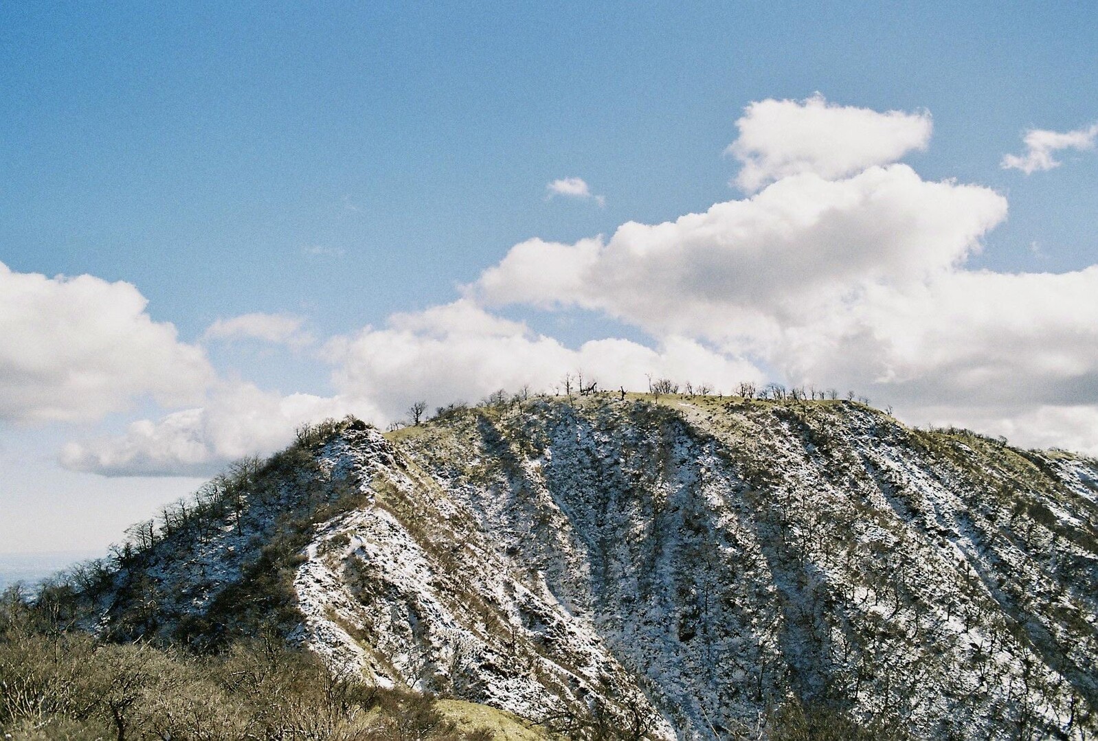 雪にはしゃぐ大人たち 蛭ヶ岳ピストン事始め / 塔ノ岳・丹沢山・蛭ヶ岳の写真130枚目 / こうやって見ると左の鬼ヶ岩と鬼ヶ岩ノ頭が